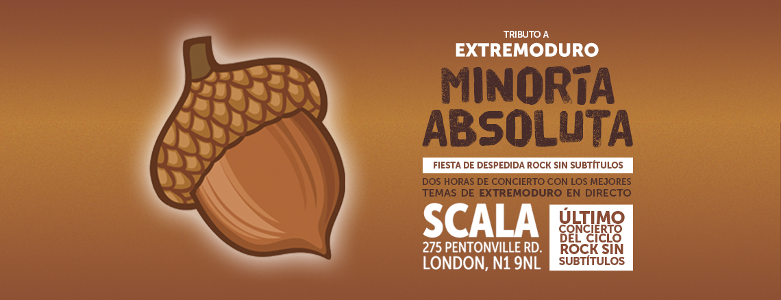 Minoría Absoluta<br /><span>30 Noviembre 2019 / Scala, Londres</span>